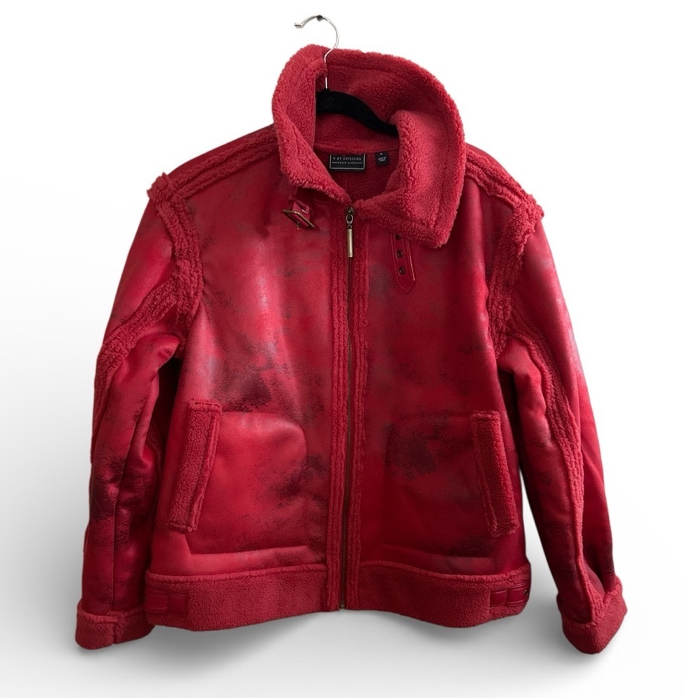 G by Giuliana Vibrant Red Bomber Jacket